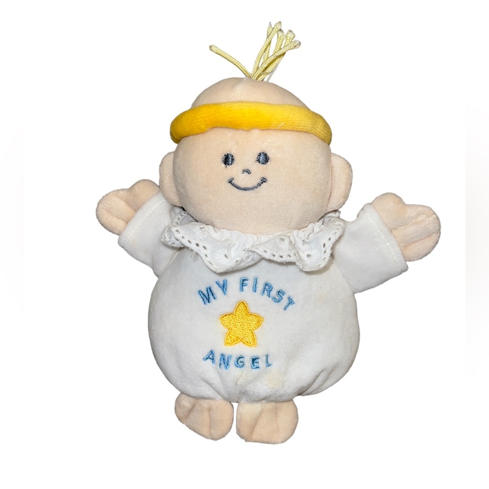 Rare Vintage Snuggie Toy My First Angel Stuffed Plush Baby Toy 8”